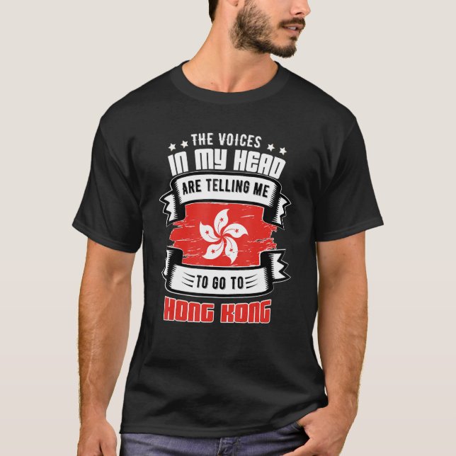 Camiseta Hong Kong Na Minha Cabeça (Frente)