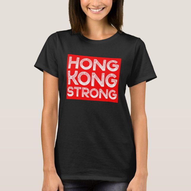 Camiseta Hong Kong Strong Support HK Free Hong Kong Protest (Frente)