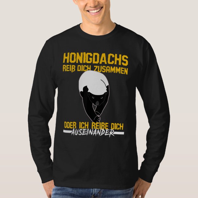 Camiseta Honigdachs Rip Dich Juntos Dizendo Badger De Mel (Frente)