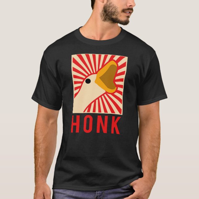 Camiseta Honk goose - Funny Chicken Duck Meme Idea (Frente)