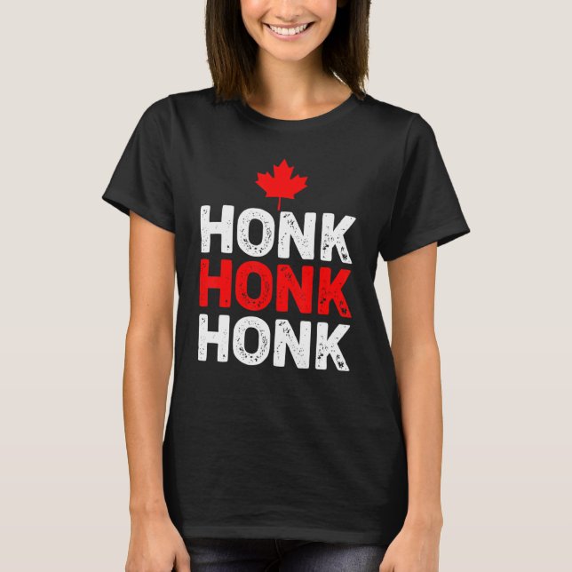 Camiseta Honk Honk Canadian Truckers Rule 20 (Frente)