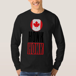 Camiseta Honk Honk Canadian Truckers Rule Canadá Engraçado 