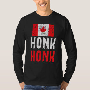 Camiseta Honk Honk Canadian Truckers Rule Canada Vintage