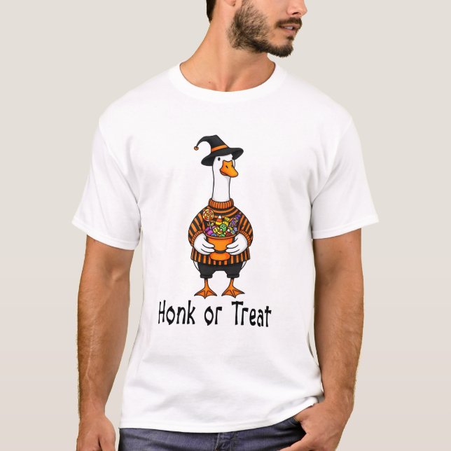 Camiseta Honk or Treat Halloween (Frente)