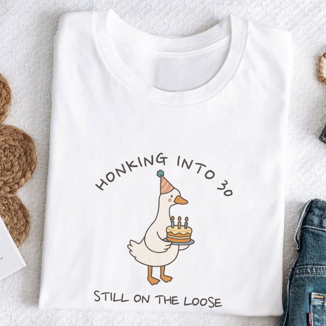 Camiseta Honking Into Birthday Goose Funny Custom Age (Criador carregado)
