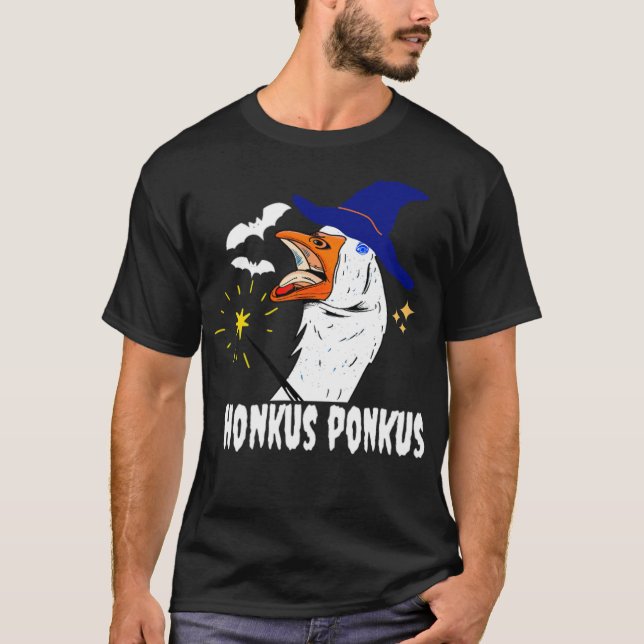 Camiseta Honkus Ponkus Duck Goose Halloween labrador (Frente)