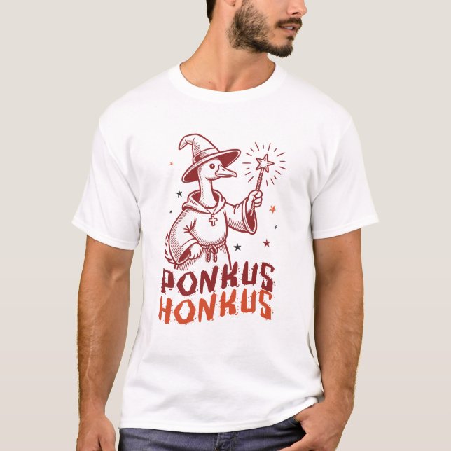 Camiseta Honkus Ponkus - Goose Halloween Magic (Frente)