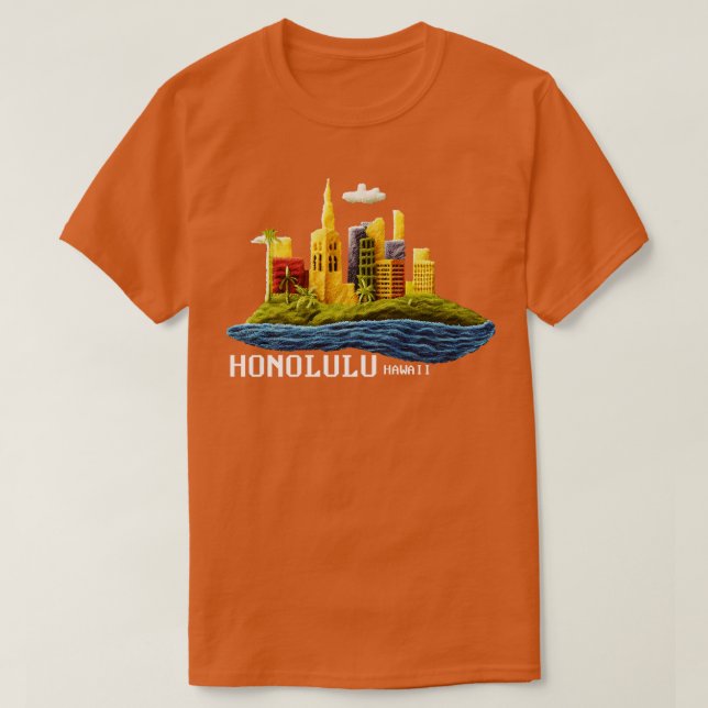 Camiseta Honolulu Hawaii (Frente do Design)
