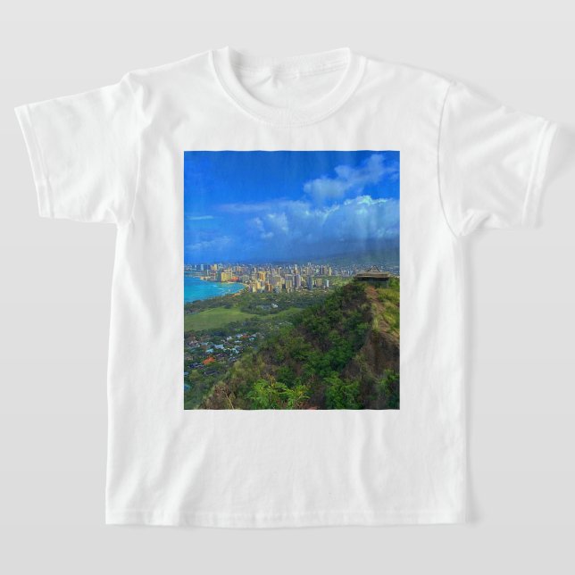 Camiseta Honolulu, Hawaii Skyline nº 1 T-shirt (Postura )