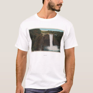 Camiseta Honolulu, HI - ideia de quedas do arco-íris