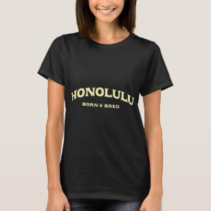 Camiseta Honolulu Nascer E Bred Hawaii American Hi Usa Resi