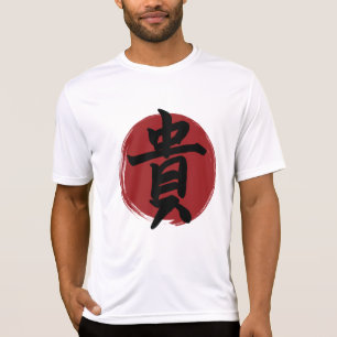 Camiseta Honor Kanji Símbolo Japonês Caligrafia