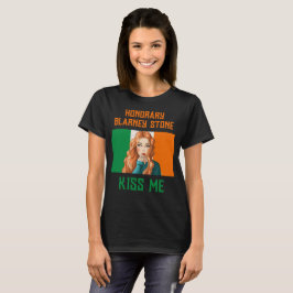CAMISETA HONORÁRIO BLARNEY STONE IRISH LASS BEIJA-ME