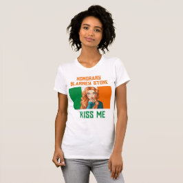 Camiseta HONORARY BLARNEY STONE IRISH LASS BEIJA-ME T-Shirt