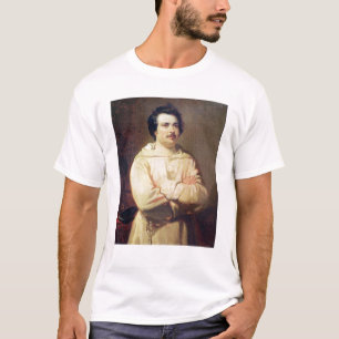 Camiseta Honore de Balzac no hábito da sua monge, 1829