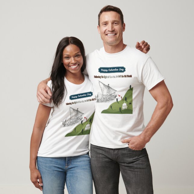Camiseta Honra a Colombo branco (Unissex)