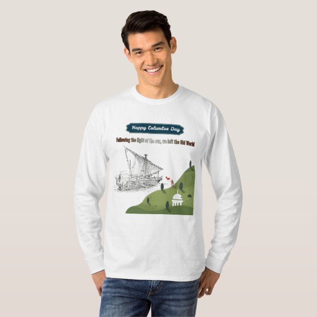 Camiseta Honra a Colombo branco (Frente Completa)