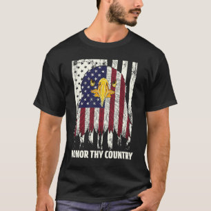 Camiseta Honra a Independência Nacional Americana dos EUA F