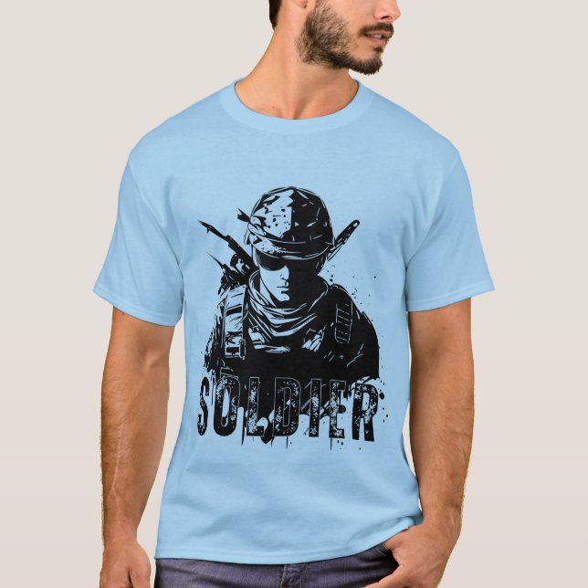 Camiseta Honra. Coragem. Compromisso", "Defendendo a Liberd (Frente)