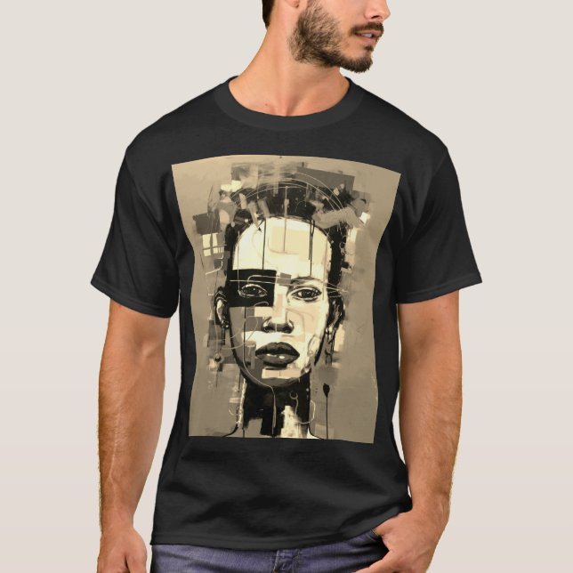Camiseta Honra de História Negra - Design de Patrimônio e I (Frente)
