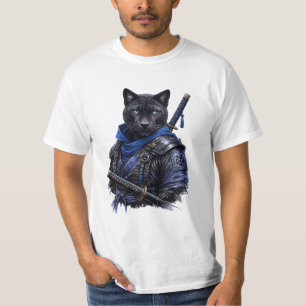 Camiseta Honra em Cada Golpe – Black Panther Samurai