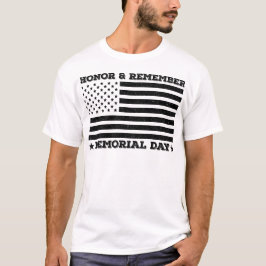 Camiseta Honra Lembre-se do Dia do Memorial Patriótico Desi