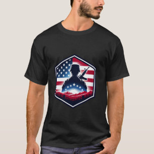 Camiseta Honra o Fallen Veteran Themed Suporte Militar M