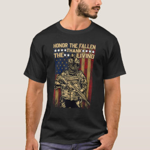 Camiseta Honra O Obrigado Falecido O Vet Do Dia Do Memorial