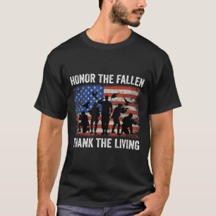 Camiseta Honra O Obrigado Falhado A Memória dos Soldados Vi