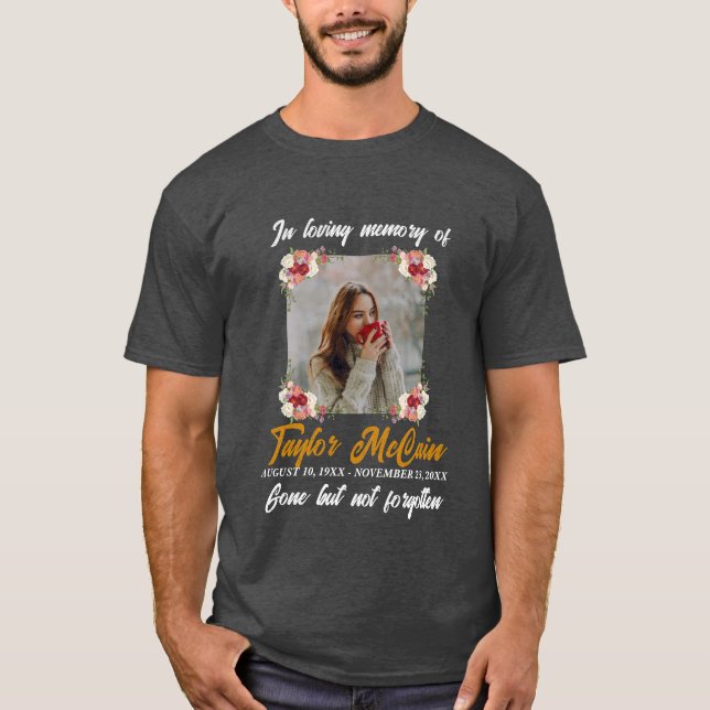 Camiseta Honra Sua Memória: Memorial Personalizado do Crio (Frente)
