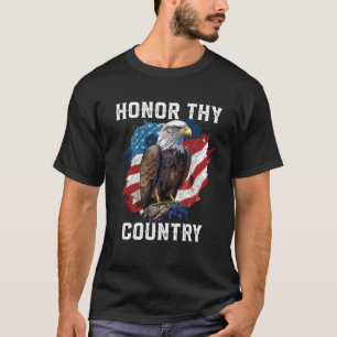 Camiseta Honra Thy Country Bald Eagle América EUA