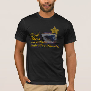 Camiseta Honrando famílias Dourados da estrela