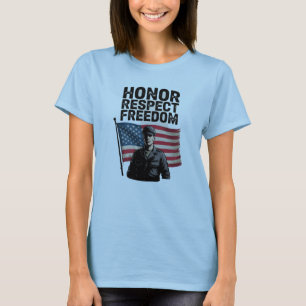 Camiseta Honrando Heroes Veteran Day Design Patriótico