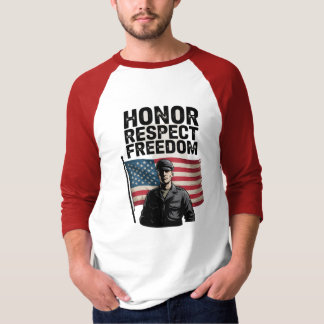 Camiseta Honrando Heroes Veteran Day Design Patriótico