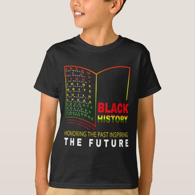 Camiseta Honrando o futuro inspirador do passado - Preto Af (Frente)