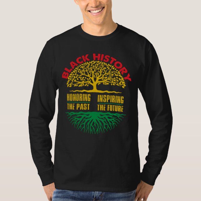 Camiseta Honrando o Mês do Histórico Negro Inspirador (Frente)