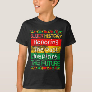 Camiseta Honrando o passado Inspirador Futuro Histórico Neg