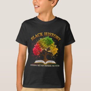 Camiseta Honrando o passado Inspirador Futuro Histórico Neg