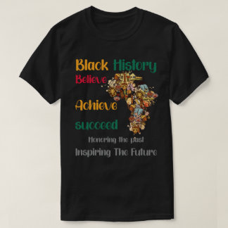 Camiseta Honrando o passado Inspirador Futuro Histórico Neg