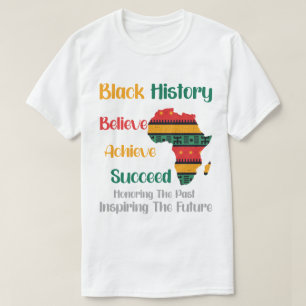 Camiseta Honrando o passado Inspirador Futuro Histórico Neg