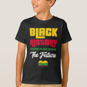 Camiseta Honrando o passado Inspirador Futuro Histórico Neg