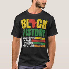Camiseta Honrando o passado Inspirando o Futuro Africano