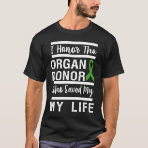 Camiseta honrar doador de órgãos pai mãe grato doar vida fi