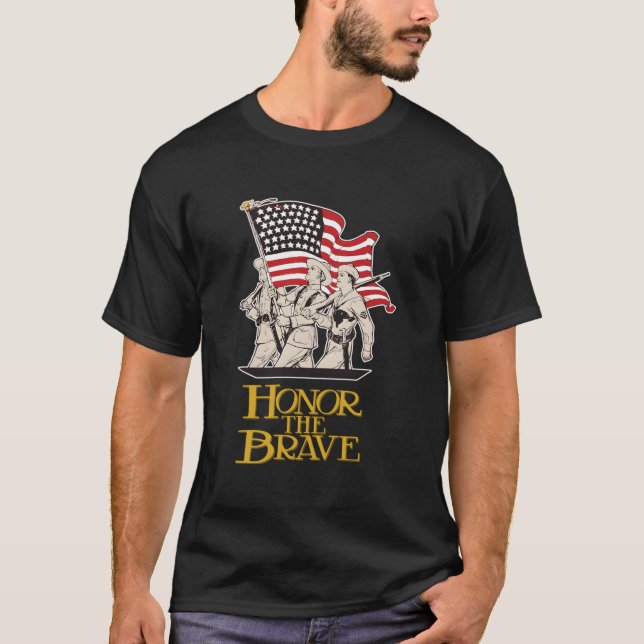 Camiseta Honrar Os Bravos (Frente)