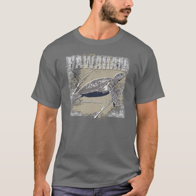 Camiseta honu sagrado do mergulho (Frente)