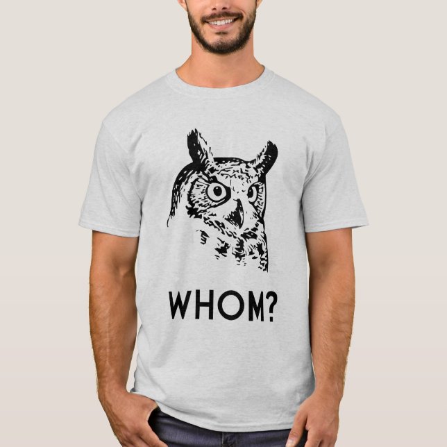 Camiseta Hoo que quem coruja da gramática (Frente)