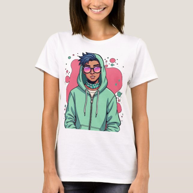 Camiseta Hooded Street Vib (Frente)