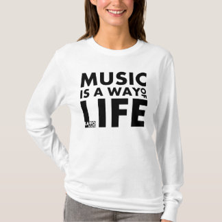 Camiseta Hoodie: A música é um modo de vida