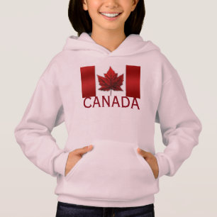 Camiseta Hoodie Canada Flag Kid no Canadá Souveni