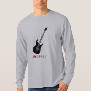 Camiseta Hoodie com ilustração de um violão elétrico